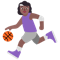 Woman Bouncing Ball- Medium-Dark Skin Tone emoji on Microsoft